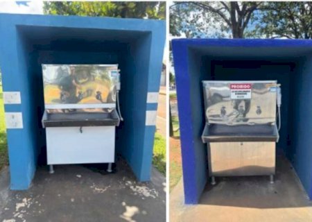 Prefeitura instala bebedouros de água em locais públicos em Jateí