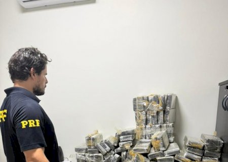 PRF apreende 479 Kg de cocaína em Ribas do Rio Pardo (MS)