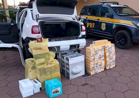 PRF apreende celulares em Bataguassu (MS)