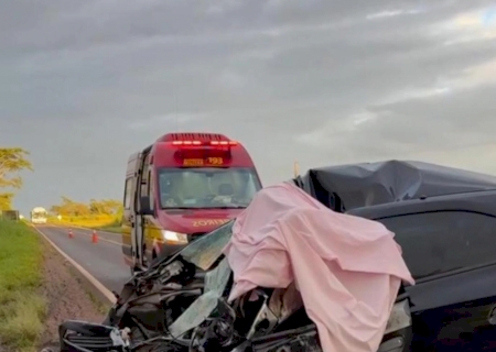 VÍDEO: Mulher morre em acidente entre Deodápolis e Ivinhema na BR-376