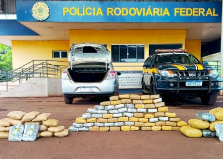 PRF apreende 60 Kg de skunk em Miranda (MS)