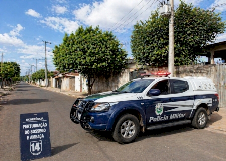 PM prende acusado de ocorrência de perturbação do sossego e ameaça em Fátima do Sul