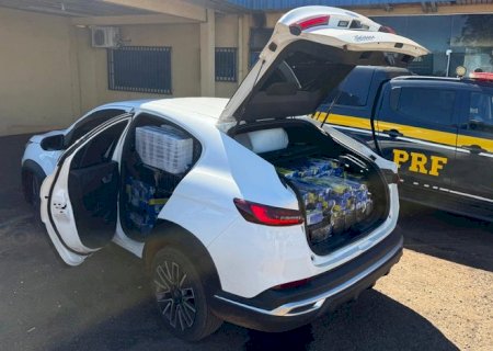 PRF apreende 966 Kg de maconha na BR-267