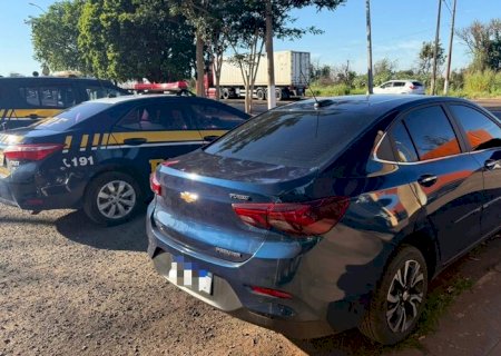 PRF recupera veículo em Nova Alvorada do Sul (MS)