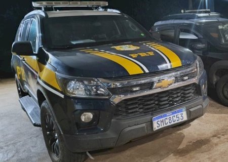 PRF recupera veículo em Água Clara (MS)