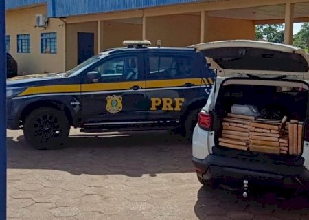 PRF apreende 368 Kg de maconha em Bataguassu (MS)