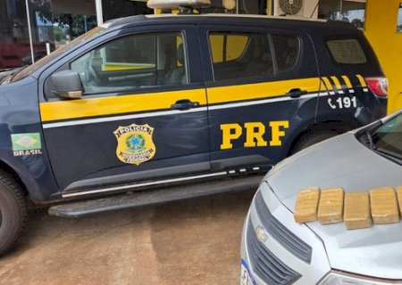 PRF apreende 5 Kg de cocaína em Água Clara (MS)