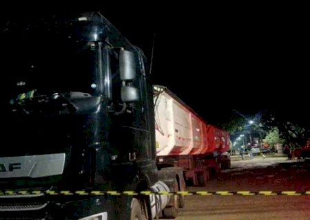 Criança morre após ser atropelada por carreta em bairro de Campo Grande