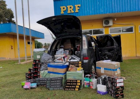PRF apreende cigarros eletrônicos e celulares em MS