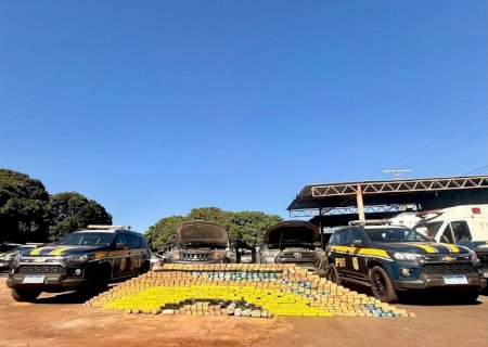 PRF apreende 591 Kg de cocaína em Campo Grande (MS)