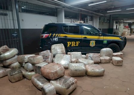 PRF apreende 583 quilos de drogas em Miranda (MS)
