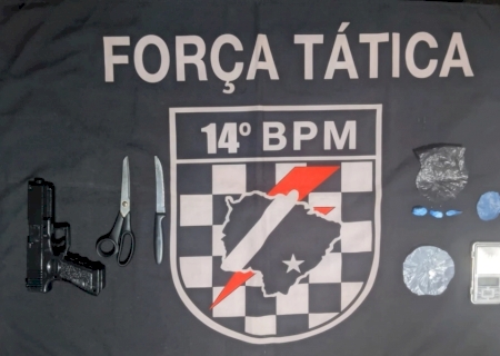 Força Tática prende homem acusado de tráfico de drogas em Glória de Dourados