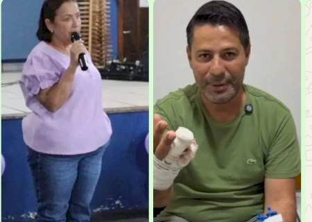 Pé e mão: Prefeita de Jateí e prefeito de Vicentina se acidentam no intervalo de uma semana