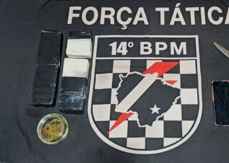 Dupla é flagrada com mais de 1,5 kg de maconha em Glória de Dourados