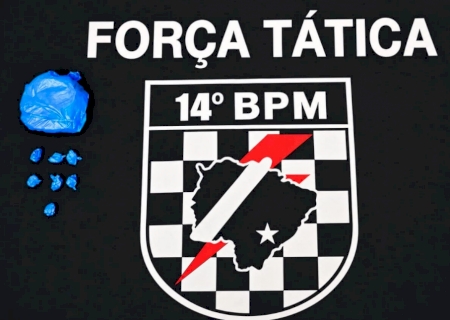 Força Tática prende jovem acusado de tráfico de drogas em Fátima do Sul