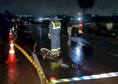 VÍDEO: Ciclista morre ao ser atropelado na BR-163 em Dourados
