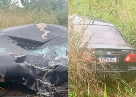 Jovem motociclista morre em batida com Corolla entre Deodápolis e Lagoa Bonita