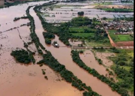 Rio Dourados, em Fátima do Sul, tem cheia atípica após setembro e outubro chuvosos>