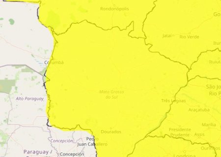 Tempo fechado: MS segue sob alerta de tempestades nesta sexta-feira