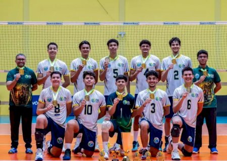 Sele&ccedil;&atilde;o de MS vence Esp&iacute;rito Santo e &eacute; campe&atilde;o do brasileiro Sub-18 de v&ocirc;lei>