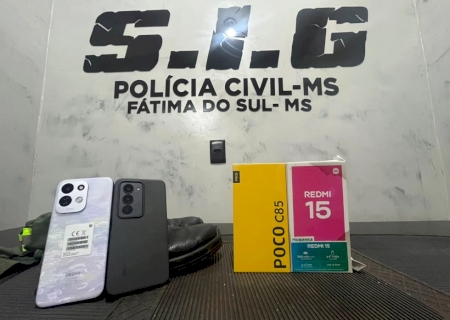 VÍDEO: 'Fantasma” do furto é identificado pela Polícia Civil de Fátima do Sul e três celulares são recuperados em Dourados